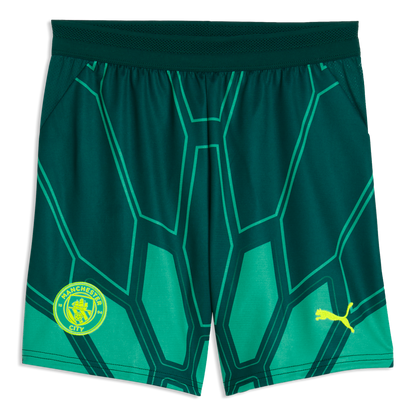 Manchester City Goalkeeper Shorts 2026/27 - Vibrant Green-Varsity Green