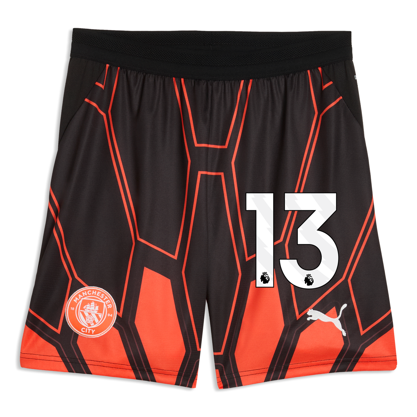 Manchester City Goalkeeper Shorts 2026/27 With #13 - Hot Heat-PUMA Black
