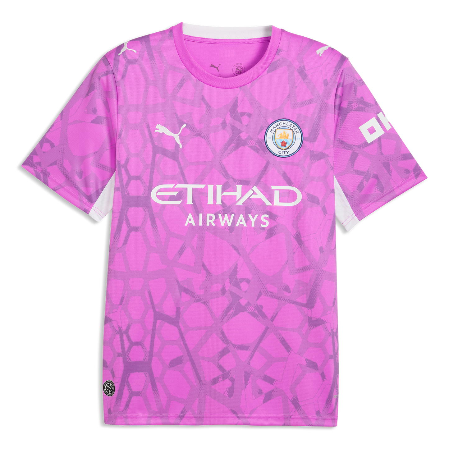 Manchester City Goalkeeper Jersey 2026/27 With BETTINELLI 13 Printing - Electric Orchid-PUMA White