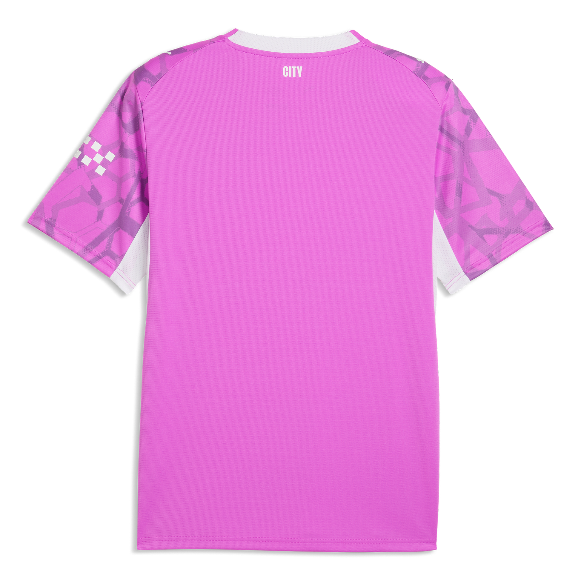 Manchester City Goalkeeper Jersey 2026/27 With TRAFFORD 1 Printing - Electric Orchid-PUMA White