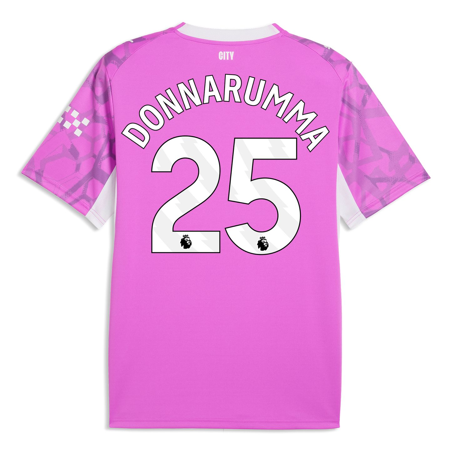 Women's Manchester City Goalkeeper Jersey 2026/27 With DONNARUMMA 25 Printing - Electric Orchid-PUMA White