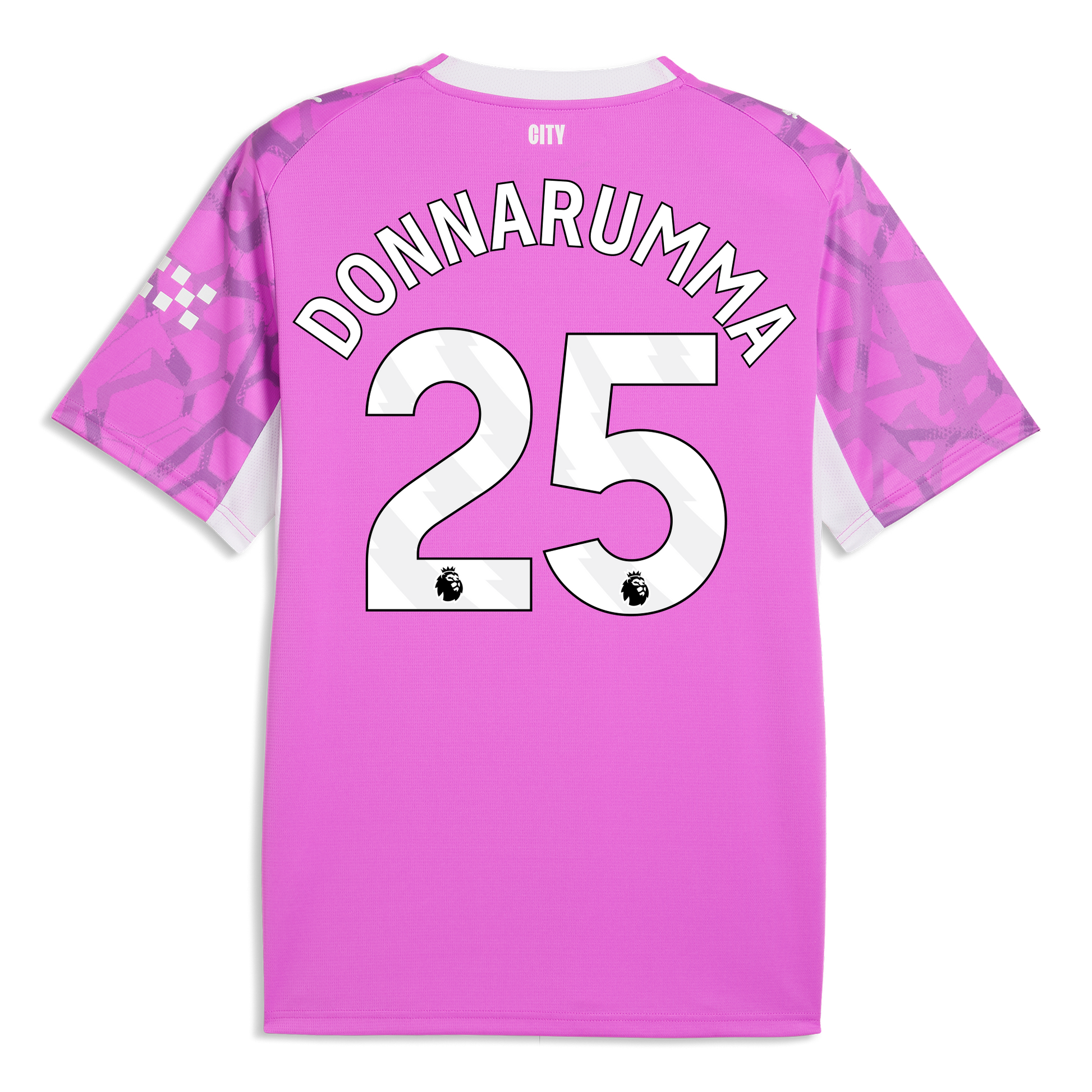 Women's Manchester City Goalkeeper Jersey 2026/27 With DONNARUMMA 25 Printing - Electric Orchid-PUMA White