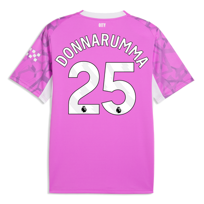Women's Manchester City Goalkeeper Jersey 2026/27 With DONNARUMMA 25 Printing - Electric Orchid-PUMA White