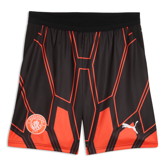 Kids' Manchester City Goalkeeper Shorts 2026/27 - Vibrant Green-Varsity Green