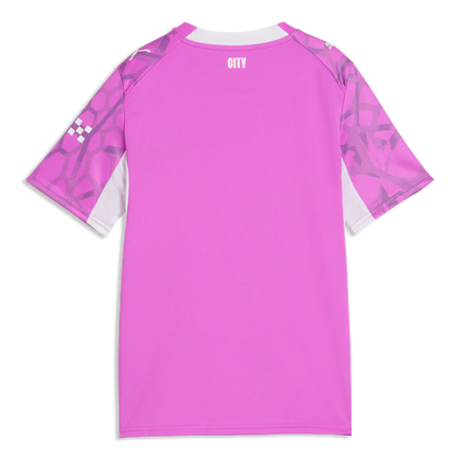 Kids' Manchester City Goalkeeper Jersey 2026/27 - Electric Orchid-PUMA White