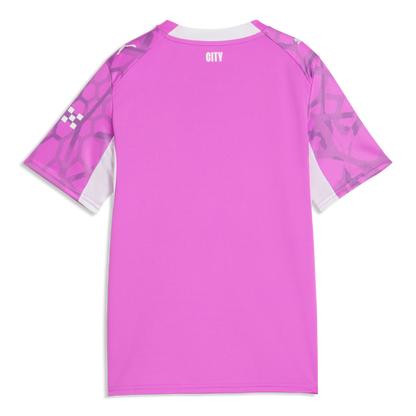Kids' Manchester City Goalkeeper Jersey 2026/27 With BETTINELLI 13 Printing - Electric Orchid-PUMA White