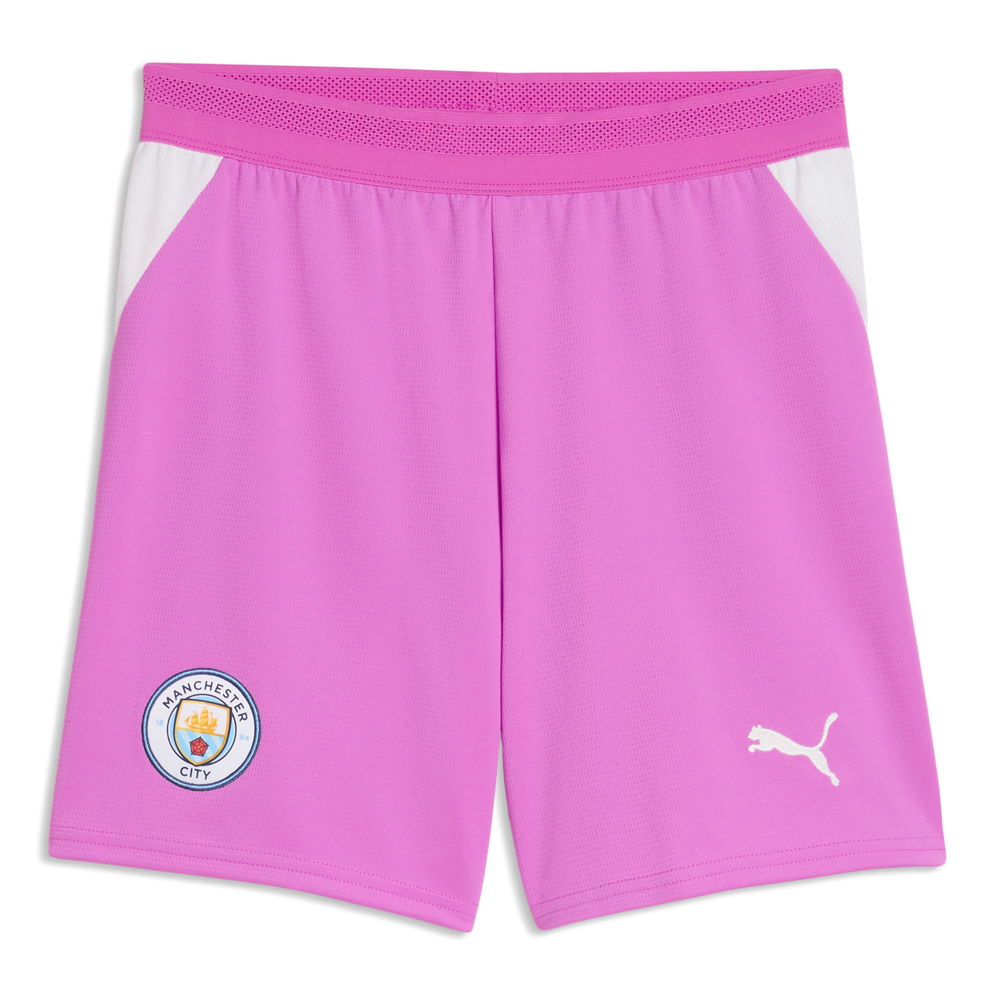 Manchester City Goalkeeper Shorts 2026/27 With #25 - Electric Orchid-PUMA White