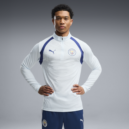 Manchester City Training 1/4 Zip Top 2026/27 - Dewdrop-Blue Jewel