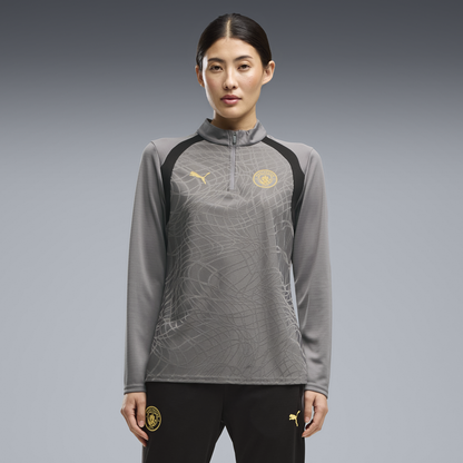 Women's Manchester City Training 1/4 Zip Top 2026/27 - Cast Iron-Flaxen