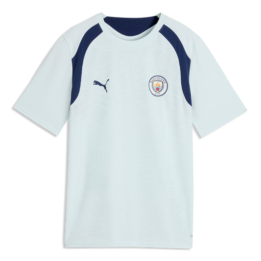 Kids' Manchester City Training Jersey 2026/27 - Dewdrop-Blue Jewel