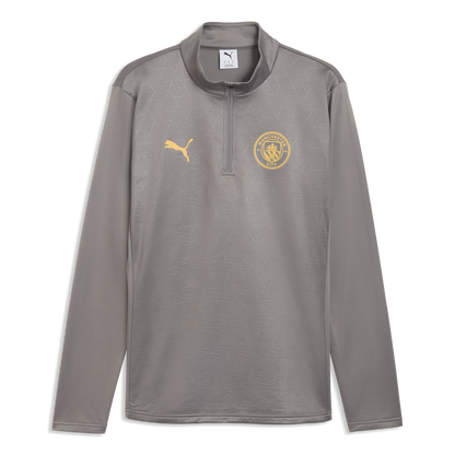 Manchester City Training Warm Top 2026/27 - Cast Iron-Flaxen