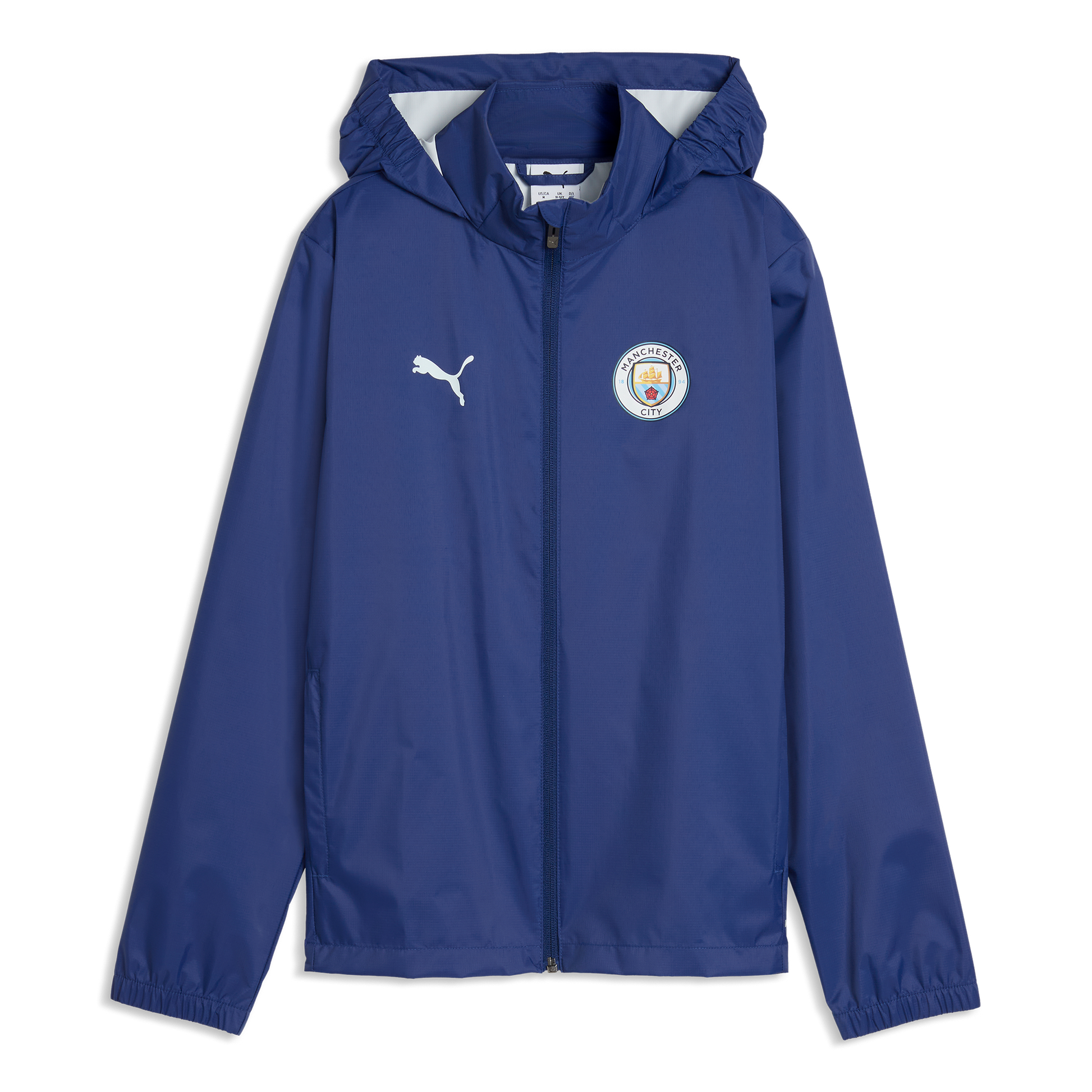 Kids' Manchester City Training All Weather Jacket 2026/27 - Blue Jewel-Dewdrop