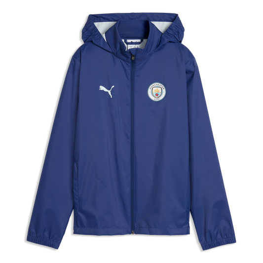 Kids' Manchester City Training All Weather Jacket 2026/27 - Blue Jewel-Dewdrop