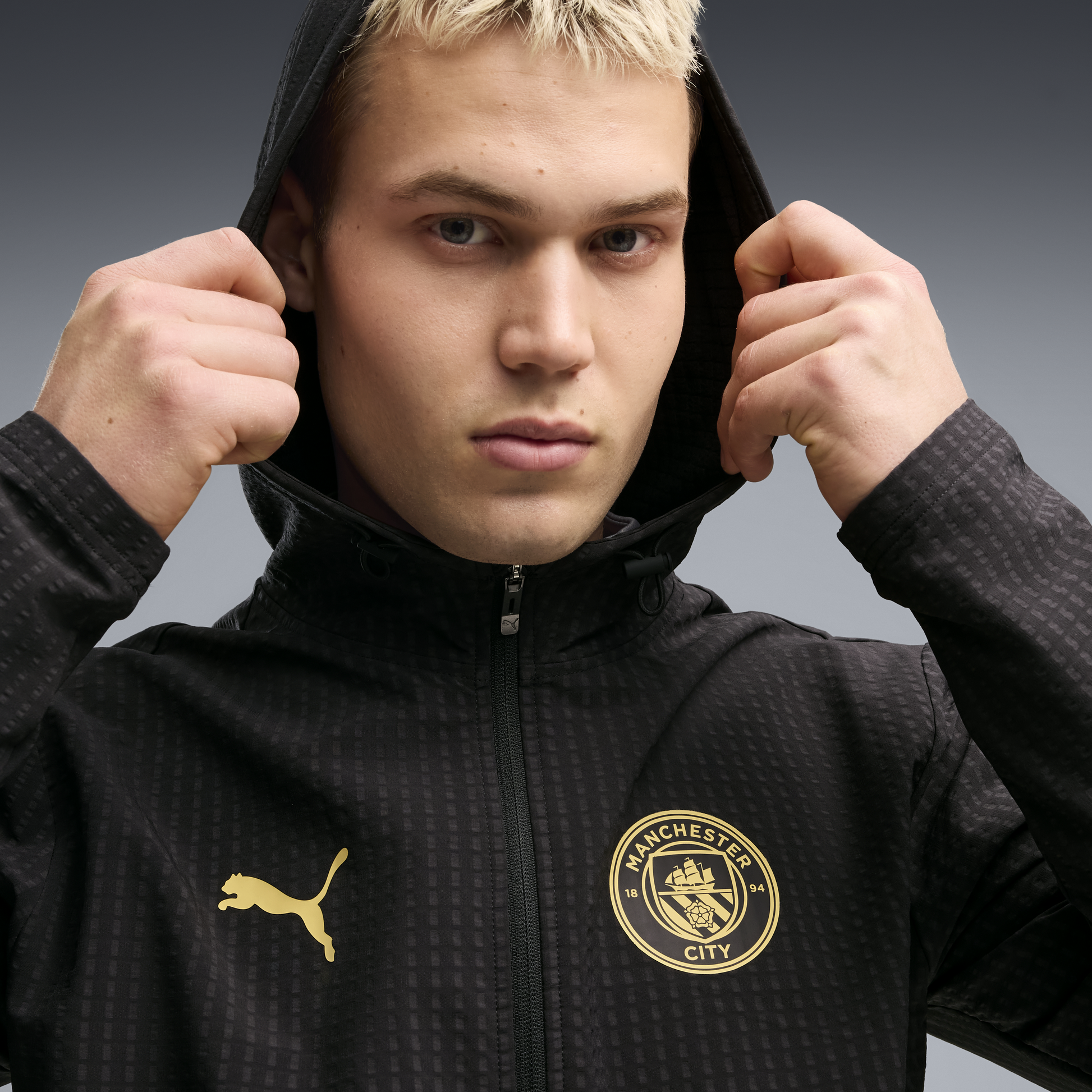 Manchester City Training Softshell Jacket 2026/27 - PUMA Black-Flaxen