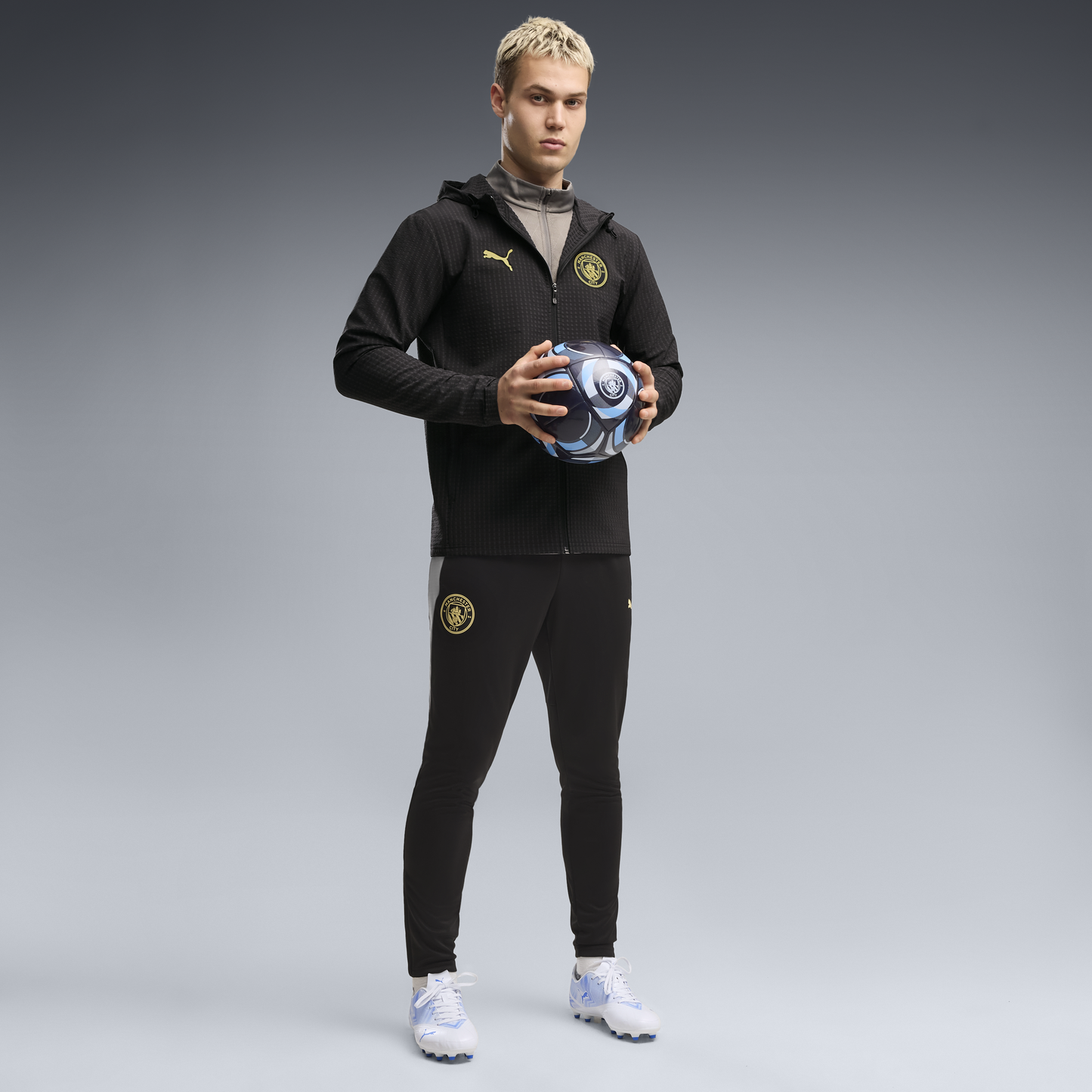 Manchester City Training Softshell Jacket 2026/27 - PUMA Black-Flaxen