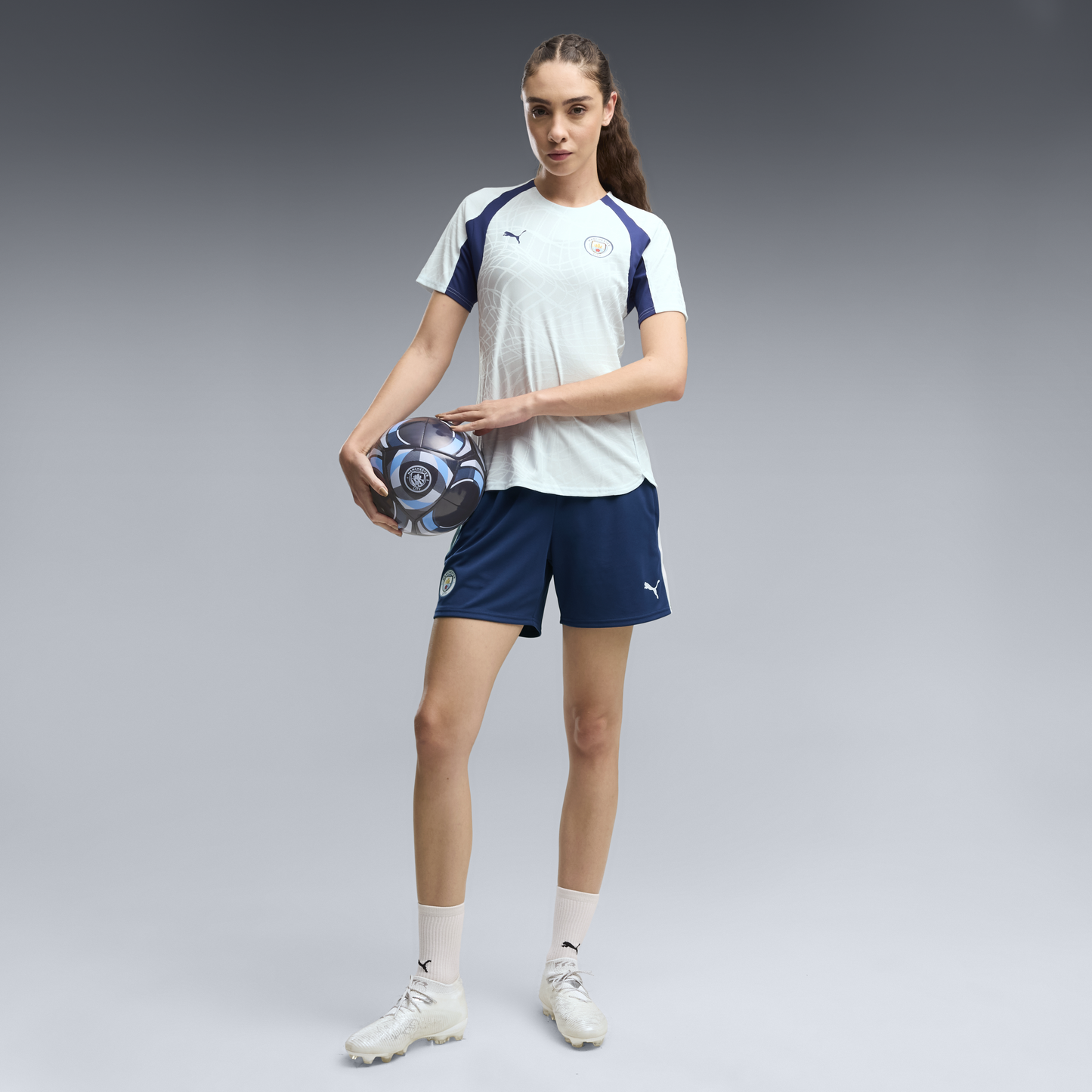 Women's Manchester City Training Pocket Shorts 2026/27 - Blue Jewel-Dewdrop