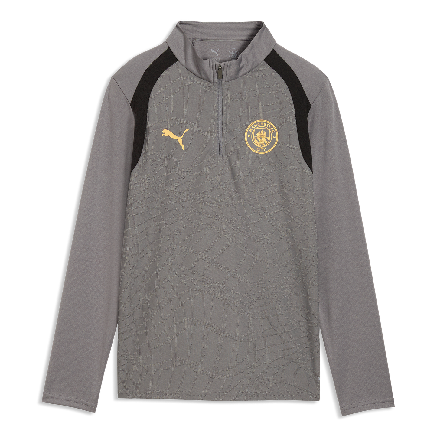 Kids' Manchester City Training 1/4 Zip Top 2026/27 - Cast Iron-Flaxen