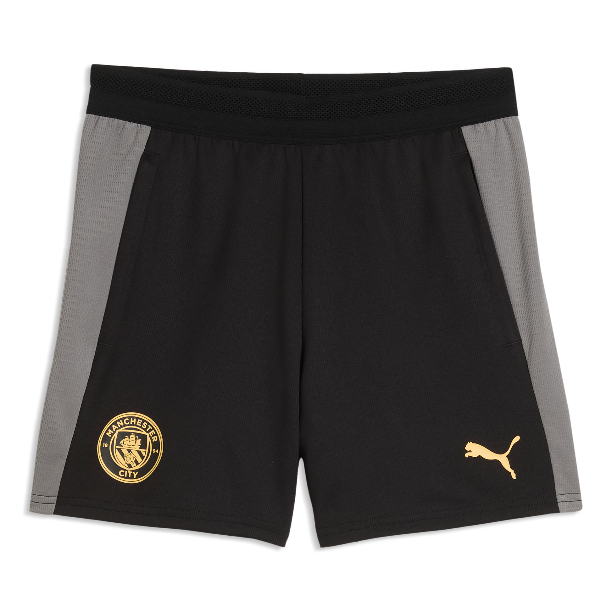 Kids' Manchester City Training Pocket Shorts 2026/27 - PUMA Black-Cast Iron