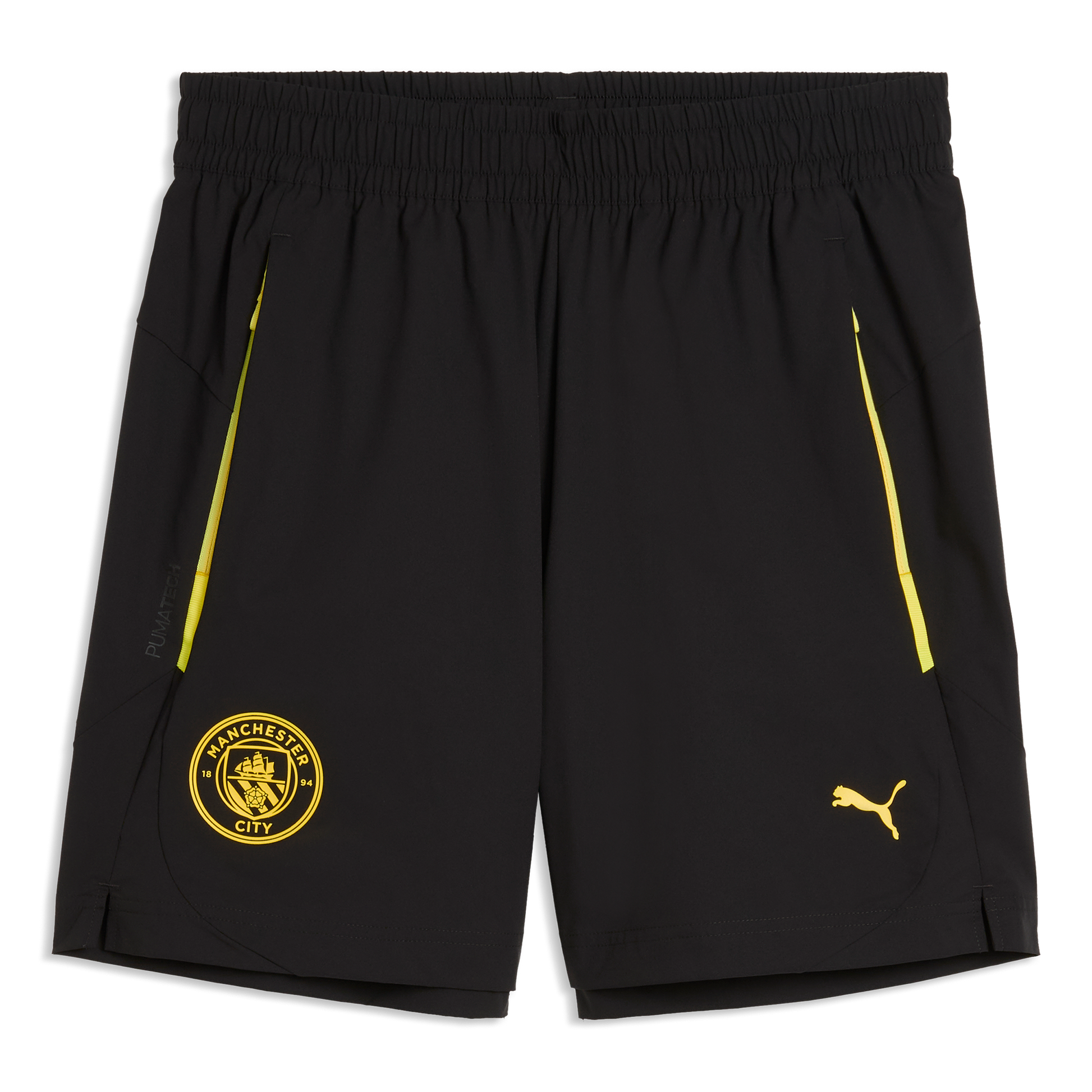 Manchester City PUMATECH Woven Shorts 2026/27 - PUMA Black-Yellow Blaze