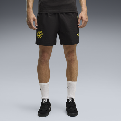 Manchester City PUMATECH Woven Shorts 2026/27 - PUMA Black-Yellow Blaze